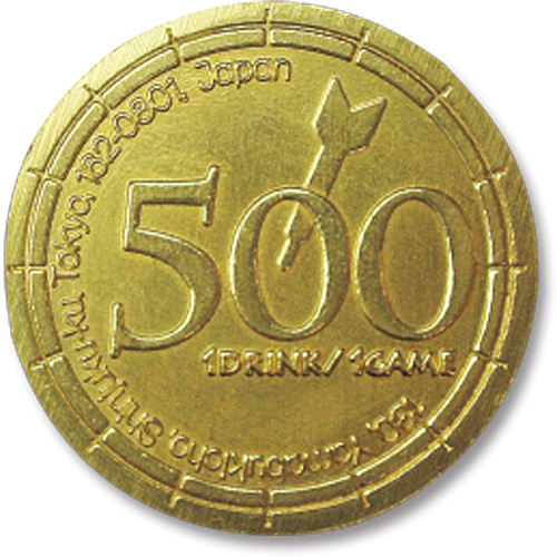 真鍮製コイン 約20ｍｍ・25ｍｍ サイズ比較